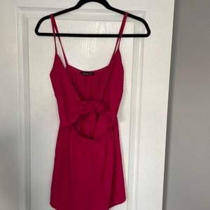 Super cute front tie romper